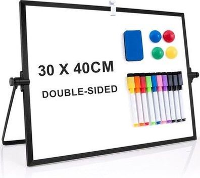 Arcobis Magnetic Whiteboard Abwischbar für Schreibtisch, Magnetisch 30 x 40 cm