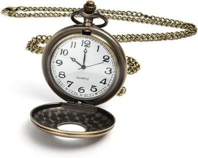Vicloon Vintage Taschenuhr, Retro Quarz Taschenuhr, Taschenuhr mit Kette, Retro