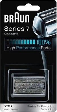 Braun Series 7 Elektrorasierer Scherkopf 70S – Original Ersatzscherteil Silber