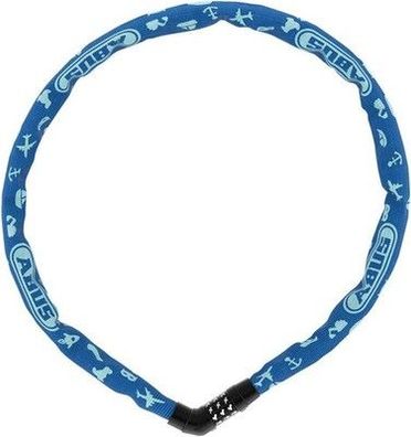 ABUS Kettenschloss Steel-O-Chain 4804C Symbols Zahlenschloss für Kinder-Fahrrad