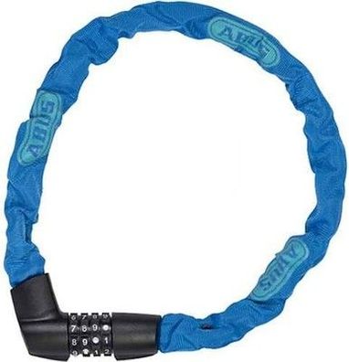 ABUS Kettenschloss Tresor 1385/75 Zahlenschloss aus gehärtetem Stahl 6 mm (blau)