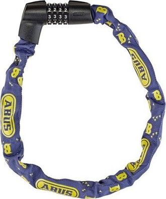 ABUS Kettenschloss Tresor 1385/75 Zahlenschloss aus gehärtetem Stahl 6 mm (blau)