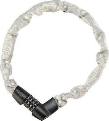 ABUS Kettenschloss Tresor 1385/75 Zahlenschloss aus gehärtetem Stahl 6 mm (Grau)