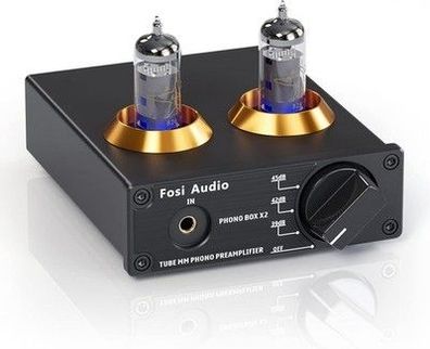 Audio Box X2 Phono Vorverstärker Phonograph Vorverstärker 3,5mm AUX 39, 42, 45dB