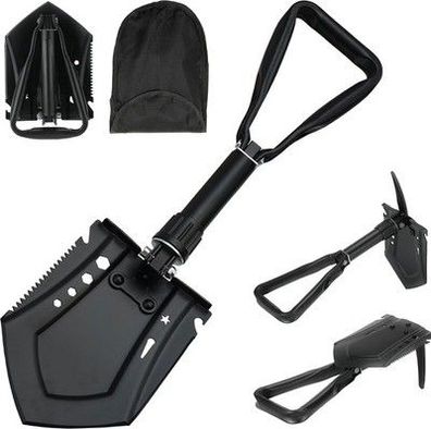 Klappspaten 58cm Klappbarer Schneeschieber Klappspaten Camping Stabile Schaufel