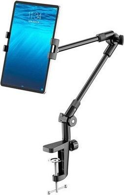 KDD Tablet-Halterung mit 360° Handy-/iPad-Stativ-Halterung, 68.6 cm Langer Arm