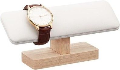 Nbeads Uhrenständer Holz, T-Bar-Armbandhalter PU-Leder Schmuck - 19.3x5x8.6cm