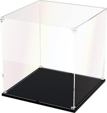 DOFOPO Klar Acryl Vitrine Selbstmontierbar Schaukasten Acryl Box 30 x 30 x 30 cm
