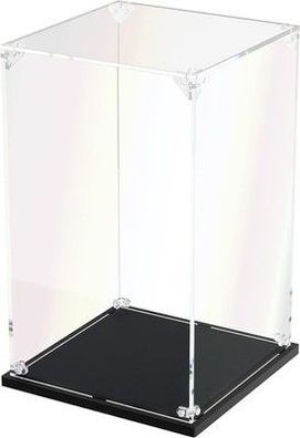 DOFOPO Klar Acryl Vitrine Selbstmontierbar Schaukasten Acryl Box 15 x 15 x 25 cm