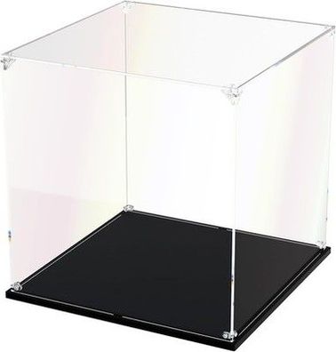 DOFOPO Transparente Acryl Vitrine Große Boxen Quadratisch Staubdicht 20x20x20cm