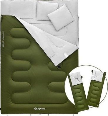 KingCamp Deckenschlafsack Schlafsack Doppelschlafsack Winter für 2 Personen