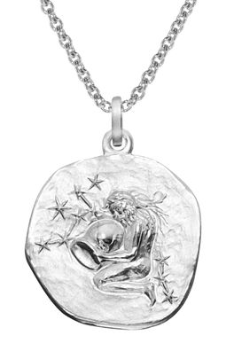 trendor Schmuck Sternzeichen Wassermann Ø 20 mm und Halskette 925 Silber 51610-02