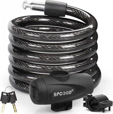 SPGOOD Fahrradschloss 120cm/12mm, Sicherheitsstufe: Sehr Hoch, Fahrrad-Schloss