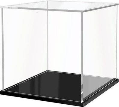Jujomat Transparente Acryl Vitrine Schaukasten Acryl Boxen - 25 x 25 x 25 cm