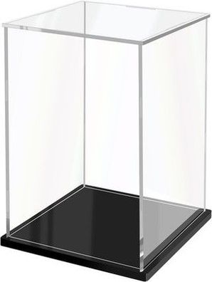 Jujomat Schaukasten Acryl Staubdichte Klare Vitrine Display - 15 x 15 x 25 cm