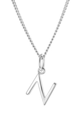 trendor Schmuck Damen-Halskette mit Buchstabe N Anhänger Silber 925 15210-N