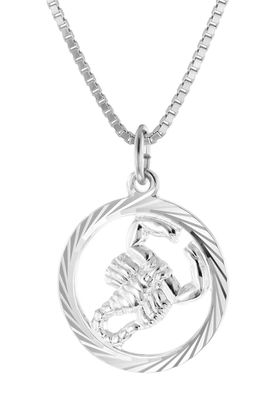 trendor Schmuck Skorpion Sternzeichen Halskette Silber 925 15360-11
