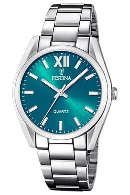 Festina Damenuhr Quarz Stahl/Grün F20622/C