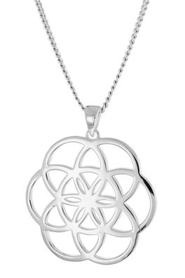 trendor Schmuck Damen Kette mit Anhänger Mandala 925 Silber 15922