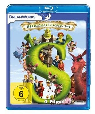 Shrekologie 1-4 [Blu-ray] Kinder, Spielfilm, Animationsfilm
