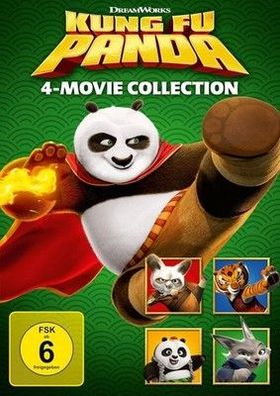 Kung Fu Panda - 1-4 Collection [4 DVDs] Kinder, Spielfilm, Animationsfilm