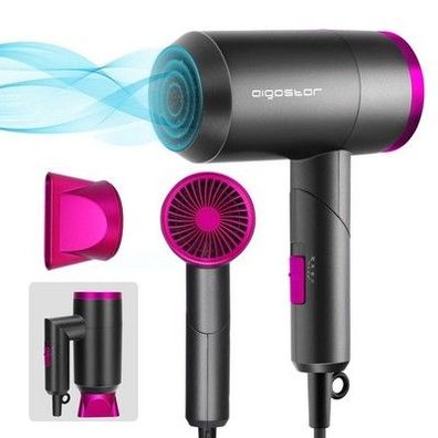 Aigostar - 1800W Reisehaartrockner, Reise haartrockner, Fohn, Fön, Klappgriff