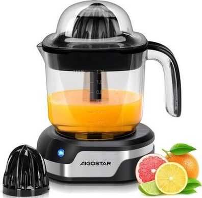 Aigostar Juicy, Elektrische Zitruspresse, 1,2L Großes Volumen, Saftpresse Presse