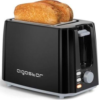 Aigostar Toaster 7 Einstellbare Bräunungsstufe + Auftau- & Aufwärmfunktion Küche