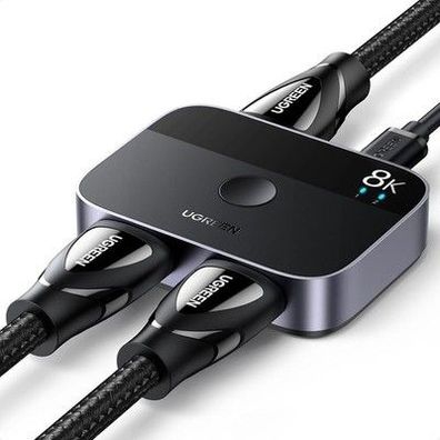 UGREEN HDMI Switch HDMI Switch 8K@60Hz 4K@144/120/60Hz, Aluminium HDMI Switch