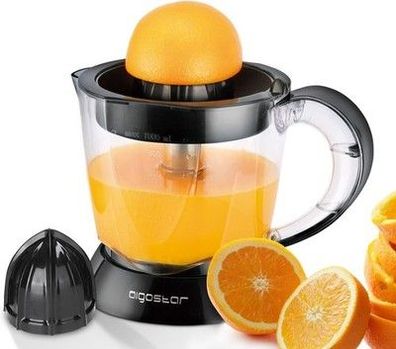 Aigostar Saftpresse Elektrisch 2 Kegel, Orangenpresse 40 Watt, Zitruspresse