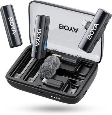 BOYA Boyalink 2 Drahtloses Lavalier-Mikrofon 48 kHz 24 Bit, 30h, USB-C/Lightning