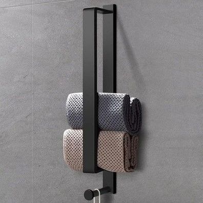 Livehitop Handtuchhalter Schwarz, Selbstklebend Handtuchstange Ohne Bohren, Bad