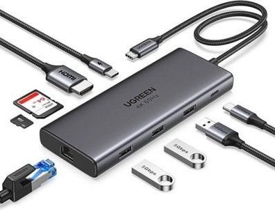 UGREEN Revodok Pro 109 USB C Hub 10Gbps USB A 3.2&USB C 3.2, HDMI 4K@60Hz