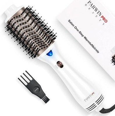 One-Step Warmluftbürste, PARWIN PRO BEAUTY Haartrockner und Volumenbürste, 1000W