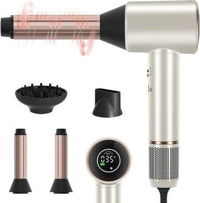 PARWIN PRO BEAUTY Air-Sonic Föhn, HD-LED Anzeige Fön, Haartrockner 110,000RPM