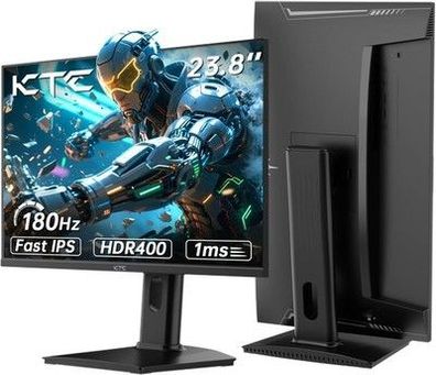 KTC Gaming Monitor, Bildschirm 24 Zoll QHD 2K@180Hz / 144Hz mit Fast IPS 1ms