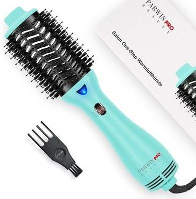 One-Step Warmluftbürste Föhnbürste, PARWIN PRO BEAUTY Rundbürstenföhn, Hellgrün