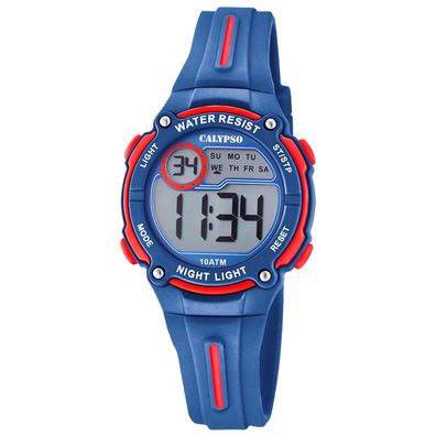 Calypso Kinder- und Jugenduhr Digital Blau/Rot K6068/4