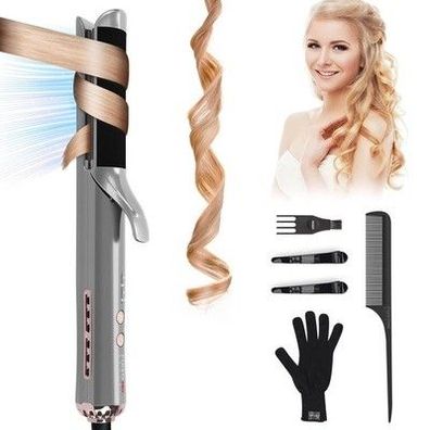 2 In 1 -Lockenstab Glätteisen Mit 40 Lonenluftauslass, Lockenstab Große Locken