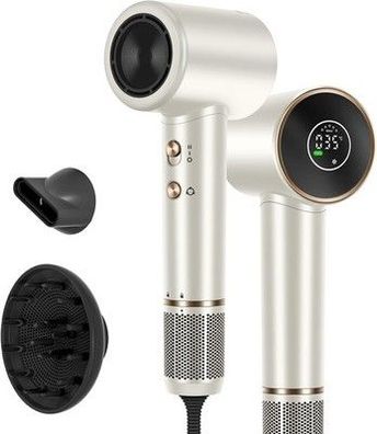Air-Sonic Föhn, PARWIN PRO BEAUTY HD-LED Anzeige Fön, Haartrockner 110,000RPM