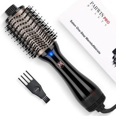 One-Step Warmluftbürste, PARWIN PRO BEAUTY Haartrockner und Volumenbürste 1000 W