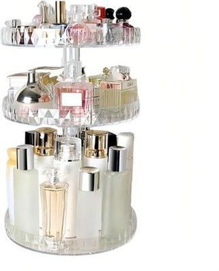 Slheqing Make Up Organizer, 360 Grad Drehbarer Kosmetik Organizer Desktop