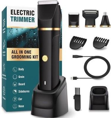 Intimrasierer Mann, 3-in-1 Nasenhaartrimmer und Rasierer Herren Elektrisch IPX7