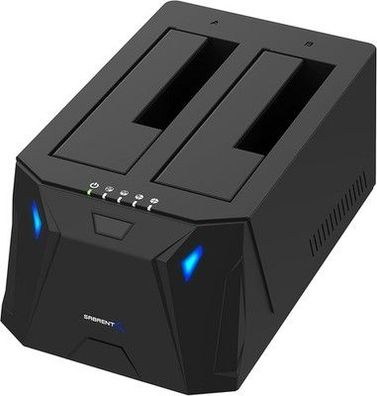 Sabrent 2 Bay USB A Festplatten Dockingstation - 2,5 3,5 Zoll SATA SSD HDD