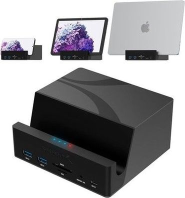 Sabrent USB-C Universal Laptop Docking Station, Dual Monitor Displaylink Dock