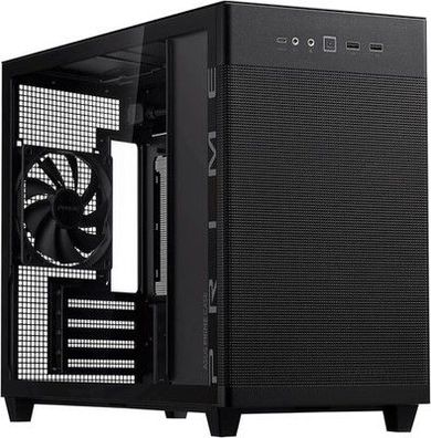 ASUS Prime AP201 MicroATX Gehäuse schwarz (33 Liter, Standard-ATX-Netzteile)