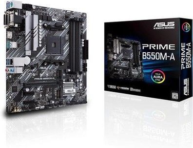 ASUS Prime B550M-A Gaming Mainboard Sockel AM4 (micro ATX, Ryzen, PCIe 4.0)