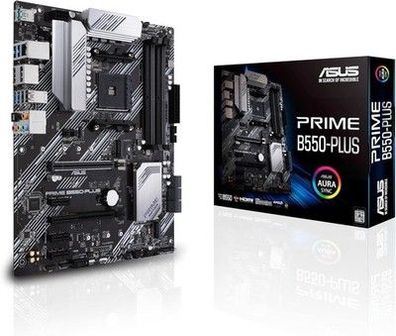 ASUS Prime B550-Plus Gaming Mainboard Sockel AM4 (ATX, Ryzen, PCIe 4.0, 2x M-2)