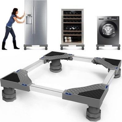 NIUXX Waschmaschinen Untergestell 4 Füßen, Waschwaschine, Kühlschrank, 42-65cm
