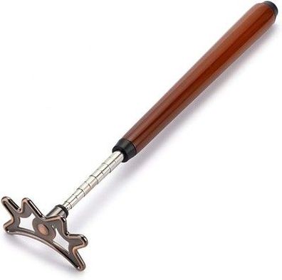 Sumnacon Einziehbarer Billard-Queuestab mit Brückenkopf, Spinnenhalter, Braun